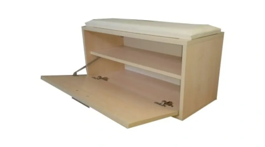 Shoe cabinet with seat 666 40 x 40 x 32.2 cm white